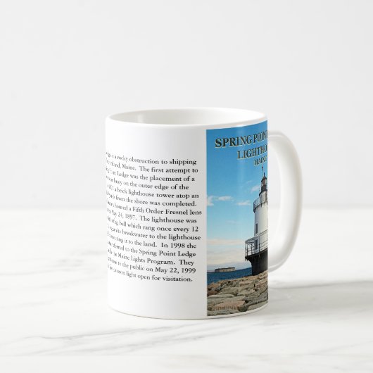Spring Point Ledge Lighthouse, Maine Tasse (VorderseiteRechts)