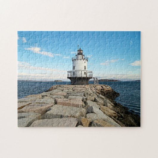 Spring Point Ledge Lighthouse South Portland Maine Puzzle (Horizontal)