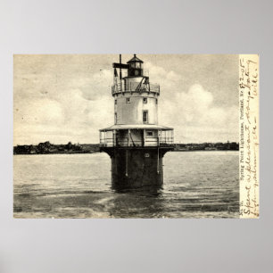 Spring Point Leuchtturm, Portland Maine 1905 Poster