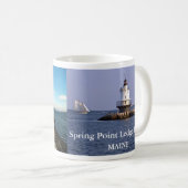 Spring Point Lighthouse, Maine Kaffeetasse (VorderseiteRechts)