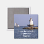 Spring Point Lighthouse, Maine Magnet (Vorderseite/Rückseite)