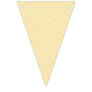 Spring Polka Dots Mcro | Buttercreme Wimpelkette