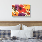Spring Poppies Leinwanddruck (Insitu (Schlafzimmer))