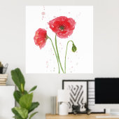 Spring Poppies Poster (Heimbüro)