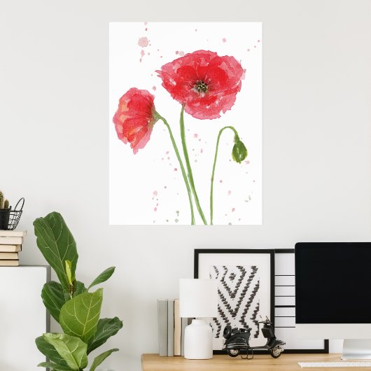 Spring Poppies Poster (Heimbüro)