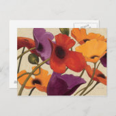 Spring Poppies Postkarte (Vorne/Hinten)