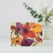 Spring Poppies Postkarte (Stehend Vorderseite)