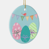 Spring powder blue Easter eggs Keramikornament (Rechts)