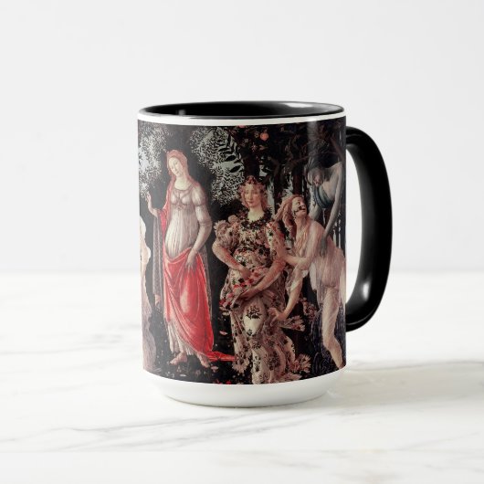 Spring Primavera Sandro Botticelli Renaissance Tasse (VorderseiteRechts)
