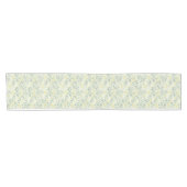 Spring Primrose & Sage Watercolor Table Runner Kurzer Tischläufer (Horizontal)