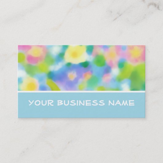 Spring priroses Business Card zum Anpassen Visitenkarte (Vorderseite)