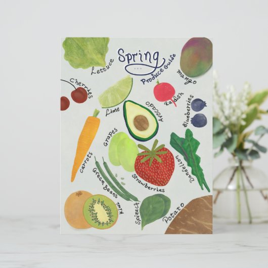 Spring Produce Guide  (Stehend Vorderseite)