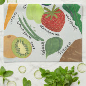 Spring Produce Guide  Geschirrtuch (Gefaltet)