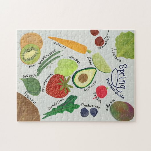 Spring Produce Guide  Puzzle (Horizontal)