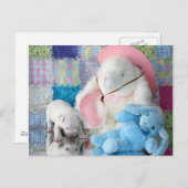 Spring Puppy Liebe Postkarte (Vorne/Hinten)