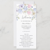 Spring Purple And Pink Wildflowers Wedding Program (Vorderseite)
