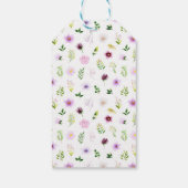 Spring Purple Floral Baby Shower Thank You Geschenkanhänger (Rückseite)