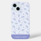 Spring Purple Flowers Pattern Case-Mate iPhone Hülle (Rückseite)