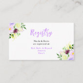 Spring Purple Flowers with Foliage Begleitkarte (Vorderseite)