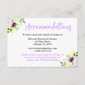 Spring Purple Flowers with Foliage Begleitkarte (Vorderseite)