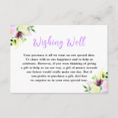 Spring Purple Flowers with Foliage Begleitkarte (Vorderseite)