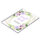 Spring Purple Flowers with Foliage Notizblock (Linke Seite)