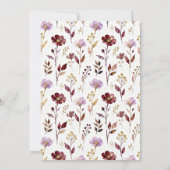 Spring Purple-Toned Botanical Branches Tiara XVs Einladung (Rückseite)