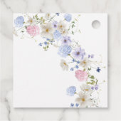 Spring Purple Wildflowers Welcome To Our Wedding Geschenkanhänger (Rückseite)