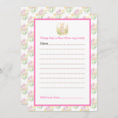 Spring Rabbit Baby Dusche Einladung (Vorne/Hinten)