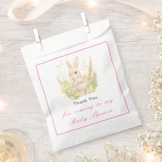 Spring Rabbit Baby Dusche Geschenktütchen (Ausgeschnitten)