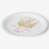 Spring Rabbit Baby Dusche Pappteller (Schrägansicht)