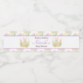 Spring Rabbit Baby Dusche Wasserflaschenetikett (Einzelnes Label)