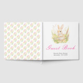 Spring Rabbit Baby Shower Guest Book Gästebuch (Voll)