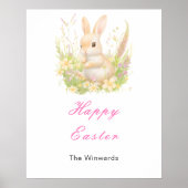 Spring Rabbit Easter Brunch Poster (Vorne)