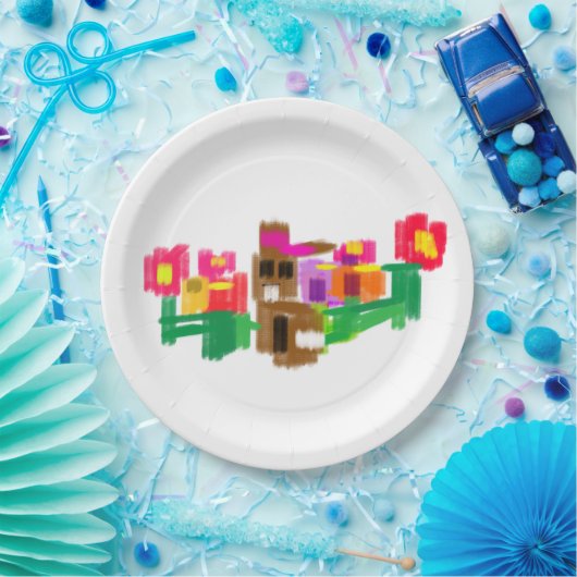 Spring Rabbit Pappteller (Party)