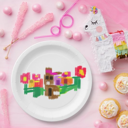 Spring Rabbit Pappteller (Party)