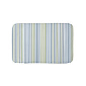 Spring Rain and Tropical Blue Stripes Badematte (Vorderseite)