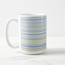 Spring Rain and Tropical Blue Stripes Kaffeetasse