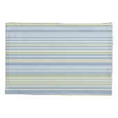 Spring Rain and Tropical Blue Stripes Kissenbezug (Rückseite)