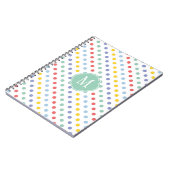 Spring Rainbow Monogram Notebook Notizblock (Linke Seite)