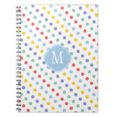 Spring Rainbow Monogram Notebook Notizblock (Vorderseite)