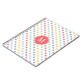 Spring Rainbow Monogram Notebook Notizblock (Linke Seite)