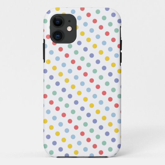 Spring Rainbow Polka Dot Pattern Case-Mate iPhone Hülle (Rückseite)