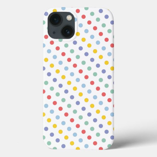 Spring Rainbow Polka Dot Pattern iPad Air Hüllen. Case-Mate iPhone Hülle (Rückseite)