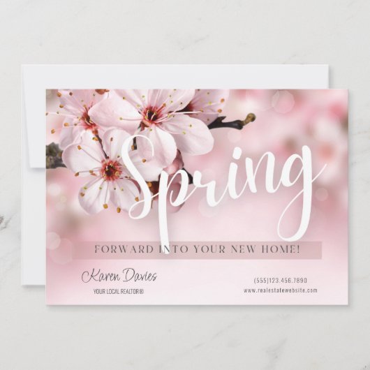 Spring Real Anwesen Marketing Postkarte (Vorderseite)