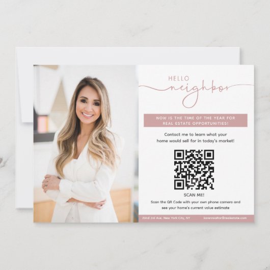 Spring Real Anwesen Marketing Postkarte (Rückseite)