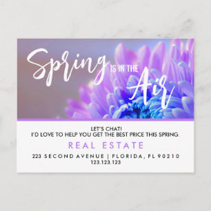 Spring Real Anwesen Marketing Postkarte Benutzer