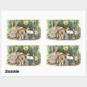 SPRING RECHTECKIGER AUFKLEBER (Blatt)