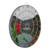 Spring Red Tulip at Lake Arrowhead Dartscheibe (Vorderseite Links)