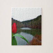 Spring Red Tulip at Lake Arrowhead Puzzle (Vertikal)